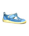 A Blue Sandals from Combi in size 3T for boy. (Front View)