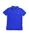 A Blue Short Sleeve Polos from Polo Ralph Lauren in size 7Y for boy. (Front View)