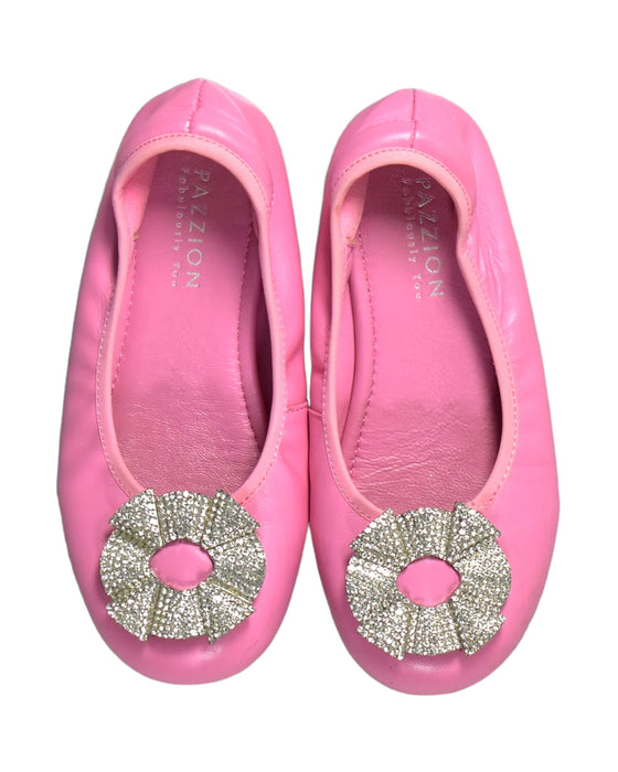 A Pink Flats from Pazzion in size 4T for girl. (Back View)