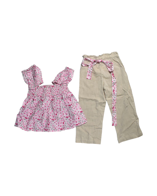 A Pink Pants Sets from Nanan in size 5T for girl. (Front View)
