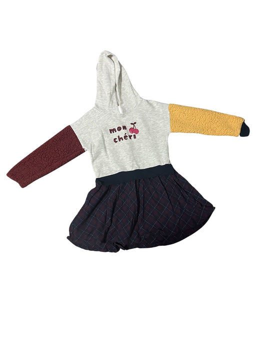 A Burgundy Long Sleeve Dresses from French Connection in size 4T for girl. (Front View)