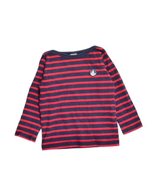 A Black Long Sleeve Tops from Petit Bateau in size 3T for boy. (Front View)