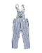 A White Long Overalls from Mini Rodini in size 3T for boy. (Front View)