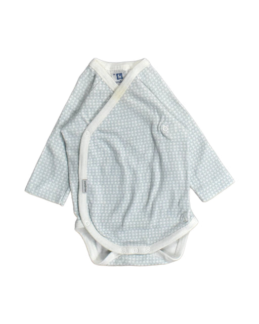 A Blue Bodysuits from Cambrass in size Newborn for boy. (Front View)