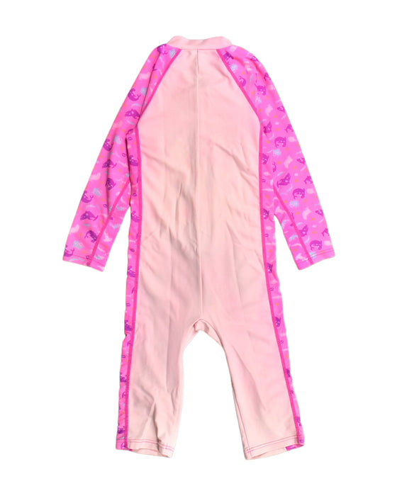 A Pink Swimsuits from Aquasport in size 4T for girl. (Back View)