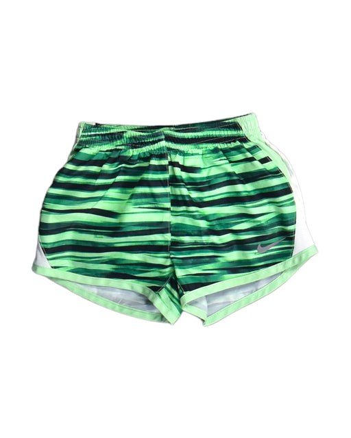 A Green Shorts from Nike in size 4T for girl. (Front View)