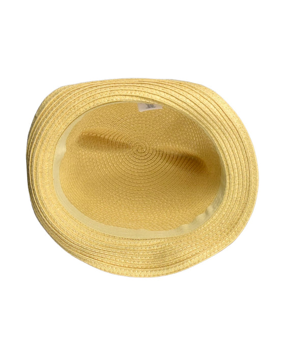 A Yellow Sun Hats from Petit Bateau in size O/S for girl. (Back View)