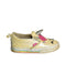 A Yellow Slip Ons from Vans in size 3T for girl. (Front View)