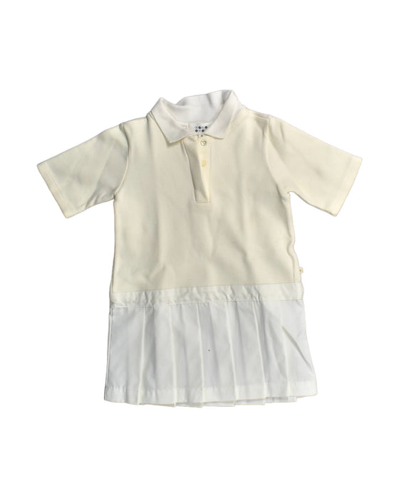 A White Short Sleeve Dresses from Benebene in size 3T for girl. (Front View)