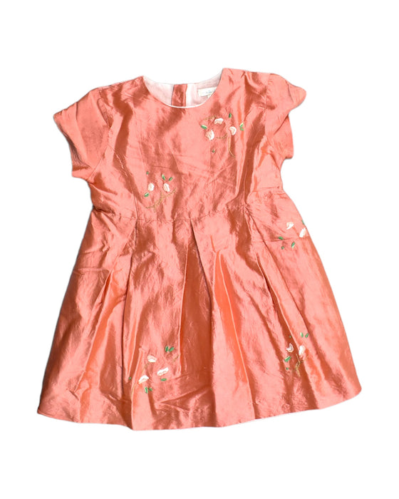 A Orange Short Sleeve Dresses from Marie Chantal in size 4T for girl. (Front View)