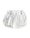 A White Bloomers from Les Enfantines in size 6-12M for girl. (Front View)