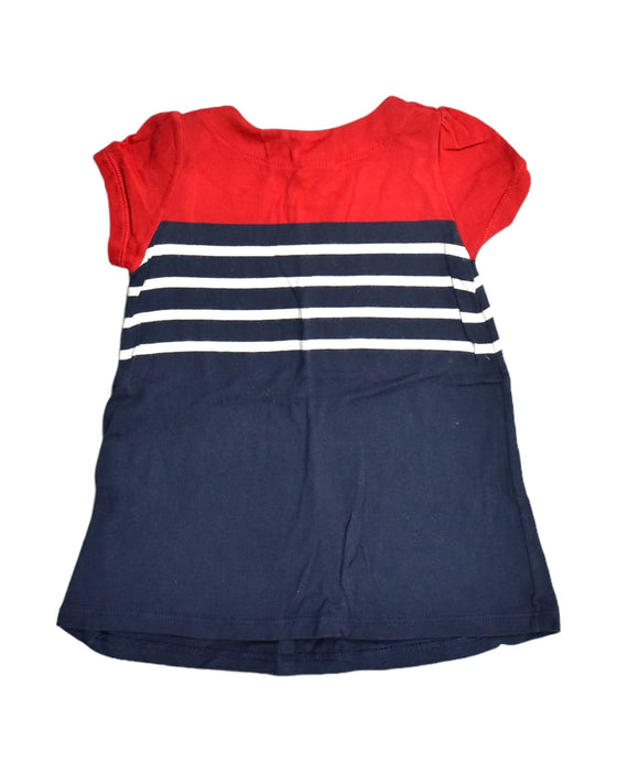 A Blue Short Sleeve Dresses from Petit Bateau in size 3-6M for girl. (Back View)