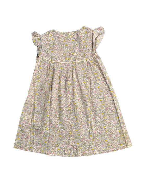 A White Short Sleeve Dresses from Cyrillus in size 12-18M for girl. (Back View)