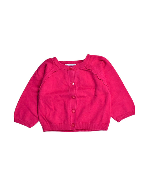 A Pink Cardigans from Jacadi in size 6-12M for girl. (Front View)