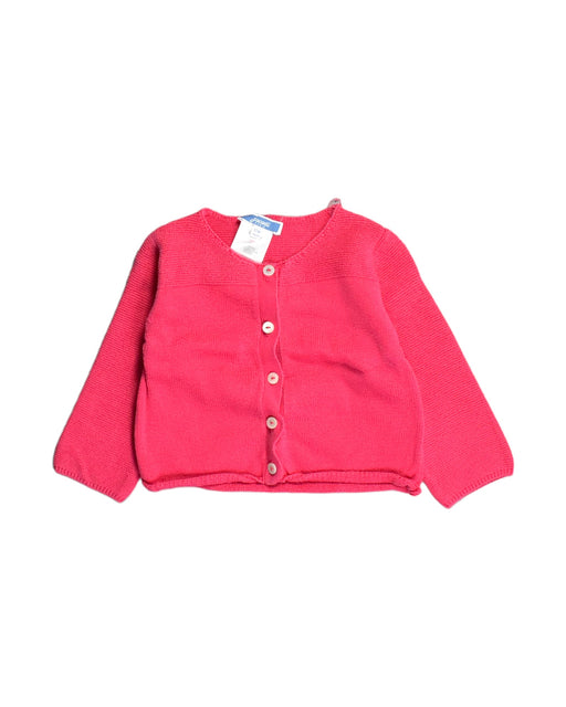 A Pink Cardigans from Jacadi in size 6-12M for girl. (Front View)