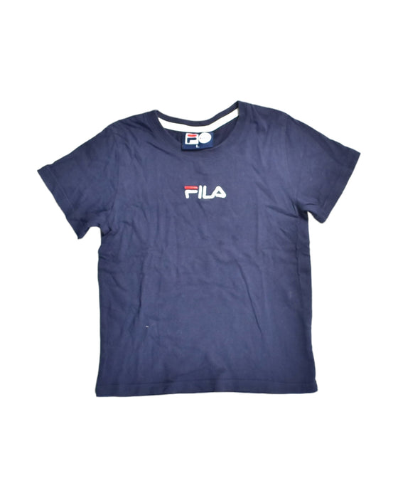 A Blue T Shirts from Fila in size L for boy. (Front View)