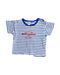 A Blue Short Sleeve Tops from Petit Bateau in size 12-18M for girl. (Front View)