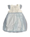 A Blue Short Sleeve Dresses from Le Petit Society in size 4T for girl. (Front View)