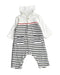 A White Jumpsuits from Petit Bateau in size 0-3M for girl. (Front View)