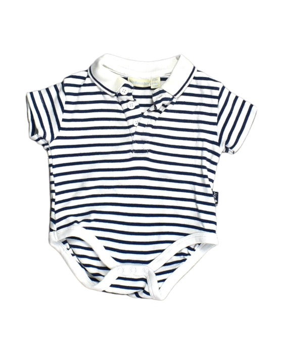 A White Bodysuits from Jojo Maman Bébé in size 0-3M for boy. (Front View)