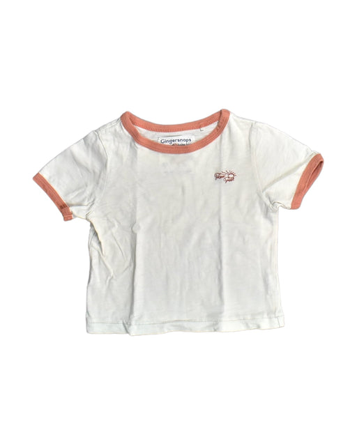 A White T Shirts from Gingersnaps in size 12-18M for boy. (Front View)