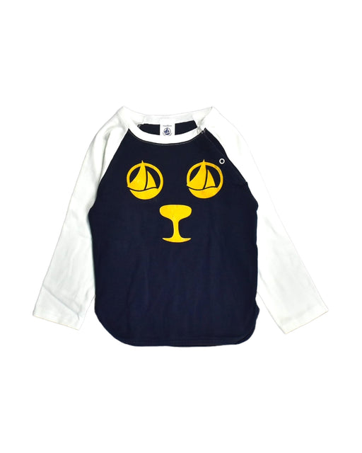 A Blue Long Sleeve Tops from Petit Bateau in size 18-24M for boy. (Front View)