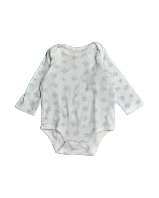 A White Bodysuits from Ralph Lauren in size 0-3M for neutral. (Front View)