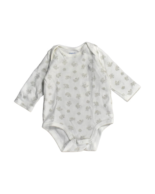 A White Bodysuits from Ralph Lauren in size 0-3M for neutral. (Front View)