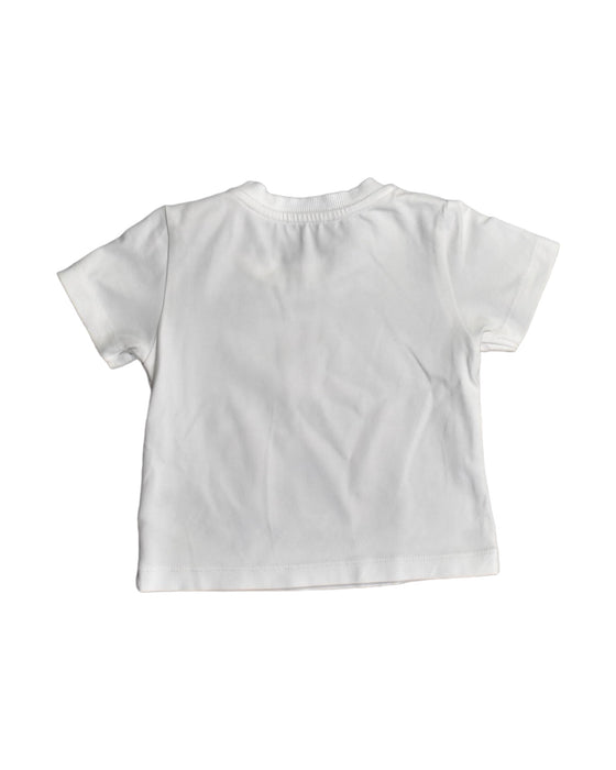 A White T Shirts from Moschino in size 3-6M for boy. (Back View)