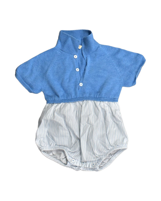 A Blue Rompers from Wedoble in size 3-6M for girl. (Front View)