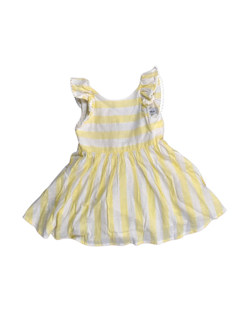 A Yellow Sleeveless Dresses from Tartine et Chocolat in size 2T for girl. (Front View)