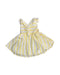 A Yellow Sleeveless Dresses from Tartine et Chocolat in size 2T for girl. (Back View)