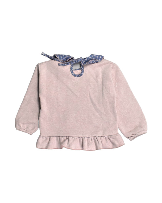 A Pink Short Sleeve Tops from Calamaro in size 3T for girl. (Back View)