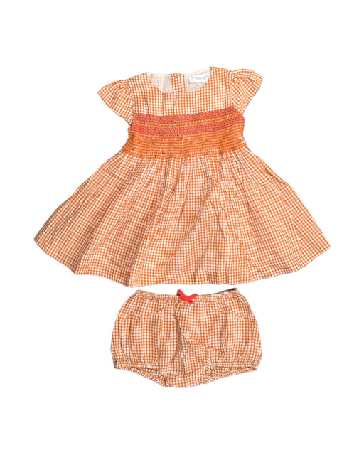 A Orange Dress Sets from Chateau de Sable in size 12-18M for girl. (Front View)