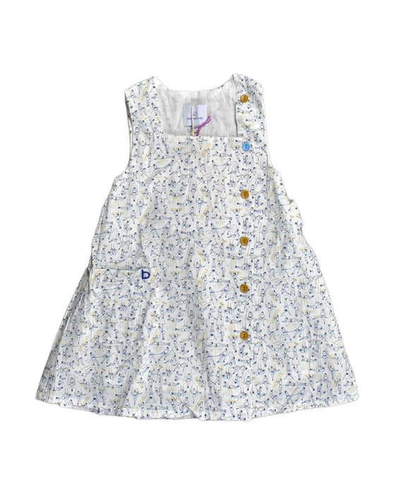 A White Sleeveless Dresses from Bochechas in size 2T for girl. (Front View)