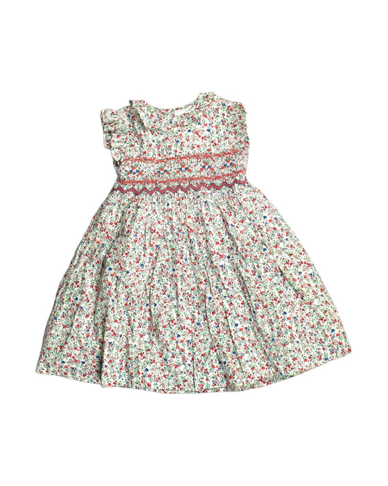 A Green Sleeveless Dresses from Piccolini The Children Atelier in size 2T for girl. (Front View)