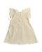 A Beige Short Sleeve Dresses from Our Mini Nature in size 12-18M for girl. (Back View)