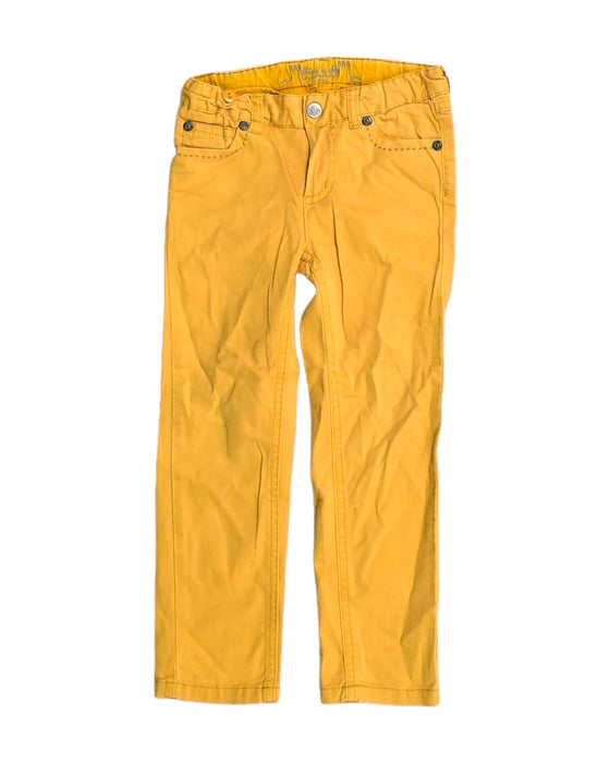 A Yellow Casual Pants from Chateau de Sable in size 4T for girl. (Front View)