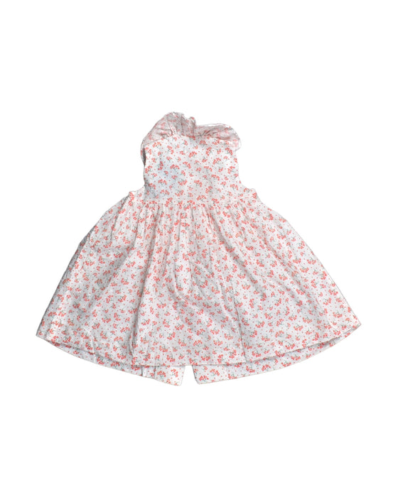 A White Sleeveless Dresses from Foque in size 18-24M for girl. (Back View)