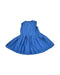 A Blue Sleeveless Dresses from Il Gufo in size 2T for girl. (Back View)