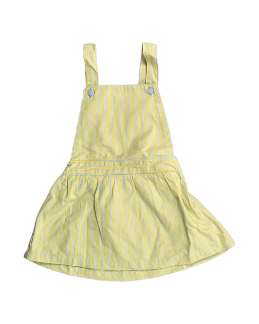 A Yellow Overall Dresses from Knot in size 18-24M for girl. (Front View)