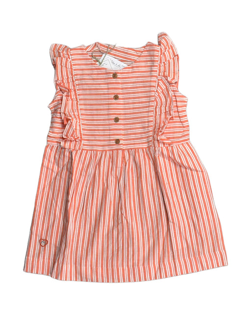 A Orange Sleeveless Dresses from Chateau de Sable in size 18-24M for girl. (Front View)