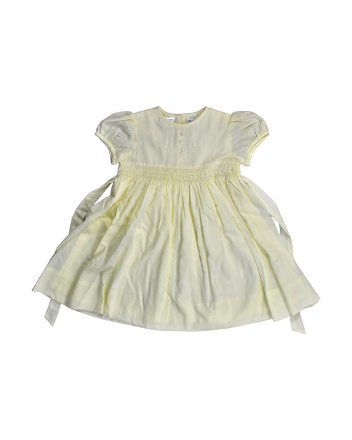 A Yellow Short Sleeve Dresses from Sarah Louise in size 2T for girl. (Front View)