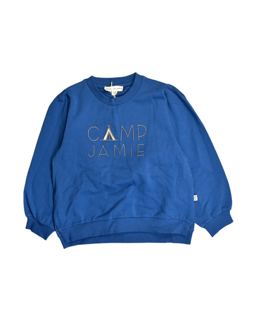 A Blue Sweatshirts from House of Jamie in size 8Y for boy. (Front View)