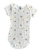 A White Bodysuits from Petit Bateau in size 12-18M for girl. (Front View)