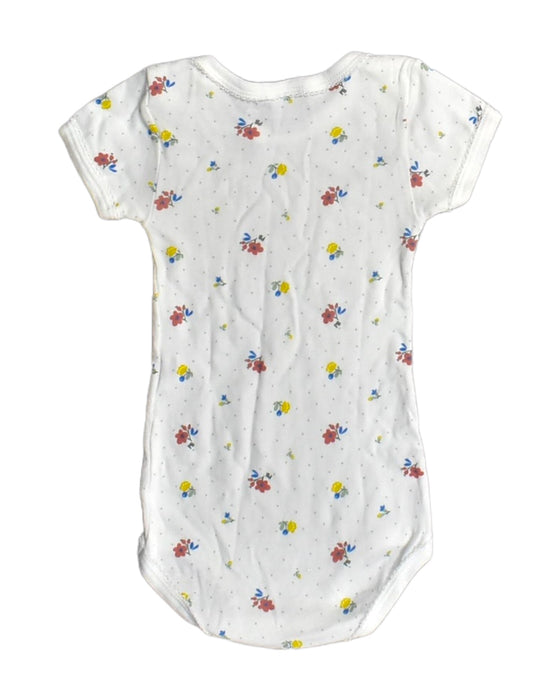 A White Bodysuits from Petit Bateau in size 12-18M for girl. (Back View)