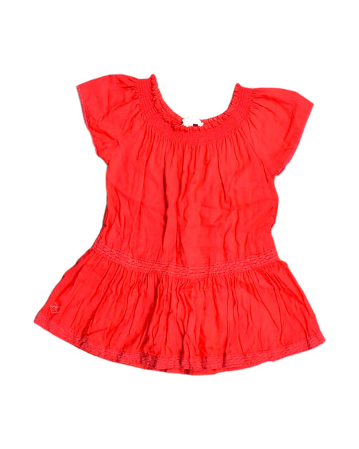 A Red Short Sleeve Dresses from Chateau de Sable in size 12-18M for girl. (Front View)