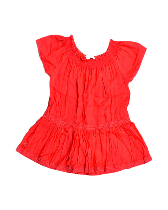 A Red Short Sleeve Dresses from Chateau de Sable in size 12-18M for girl. (Front View)