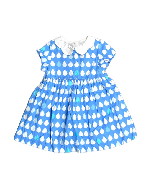 A Blue Short Sleeve Dresses from Jacadi in size 3T for girl. (Front View)