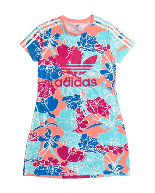 A Multicolour Short Sleeve Dresses from Adidas in size 14Y for girl. (Front View)